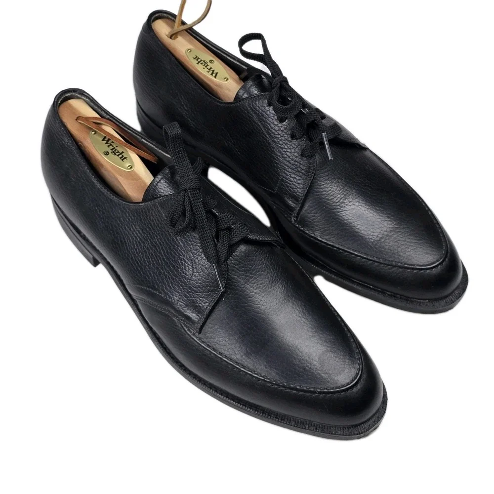 Vintage‎ Wright Arch Preserver Rutgers Union Black Pebble Leather Shoes 11.5D